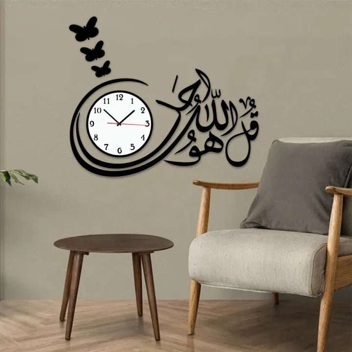 3d wall clock Wooden Wall Clock I for bedroom I Quartz Watch DIY Design