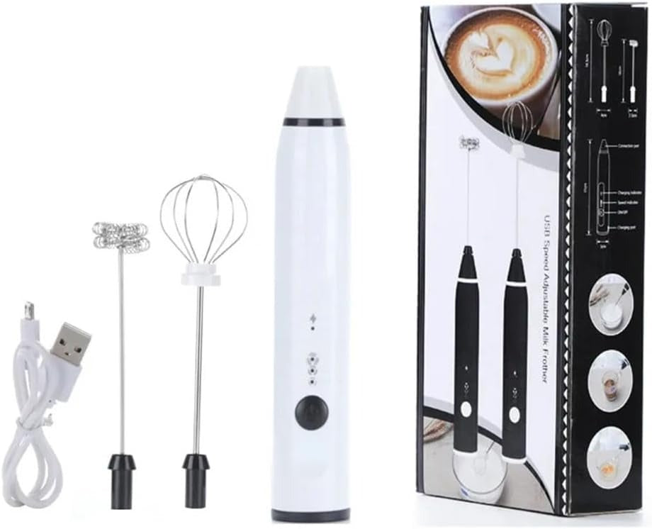 Rechargeable Electric Coffee Mixer Egg Beater Quick Frothing Action