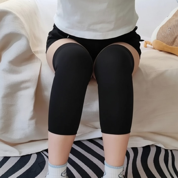 1 Pair Thermal Wool Knee Brace Sleeves – Long Warm Leg Support For Winter, Pain Relief & Joint Protection For Men And Women