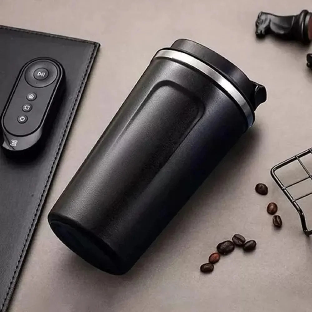 Black 510ML Stainless Steel Vacuum Insulated Thermos Flask Travel Mug