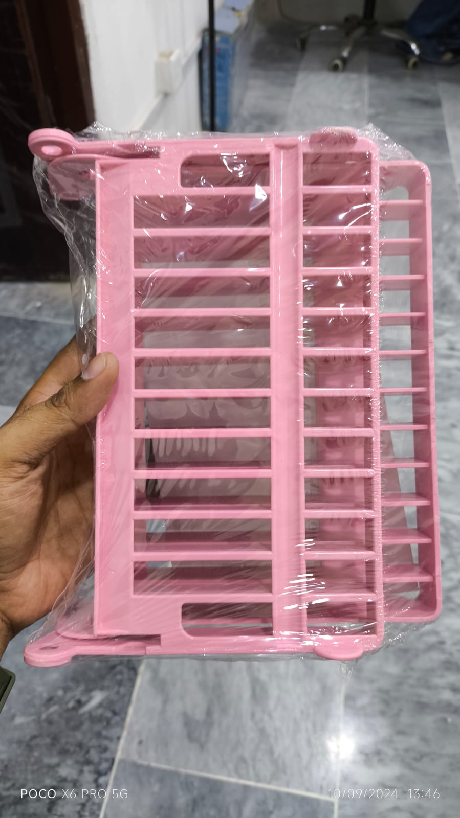 Small Kitchen Foldable Dish Plate Drying Rack | Multipurpose Space Saving Storage Organizer Plastic Rack