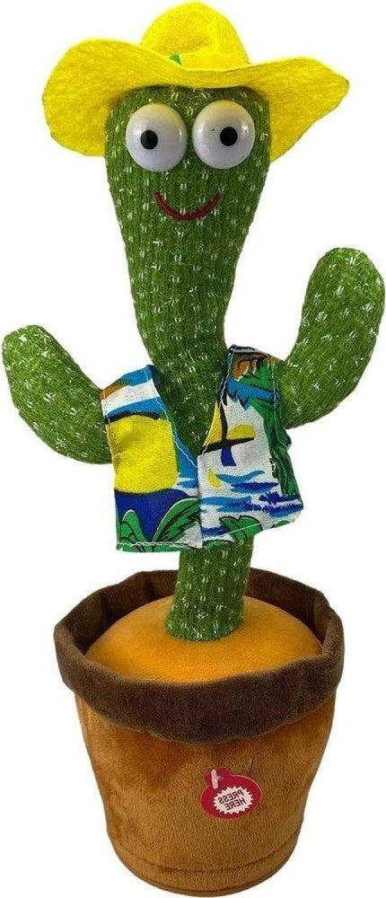 Dancing Cactus Toy – Singing, Talking, Voice Recording Plush with USB Rechargeable Function – Fun Educational Gift for Babies