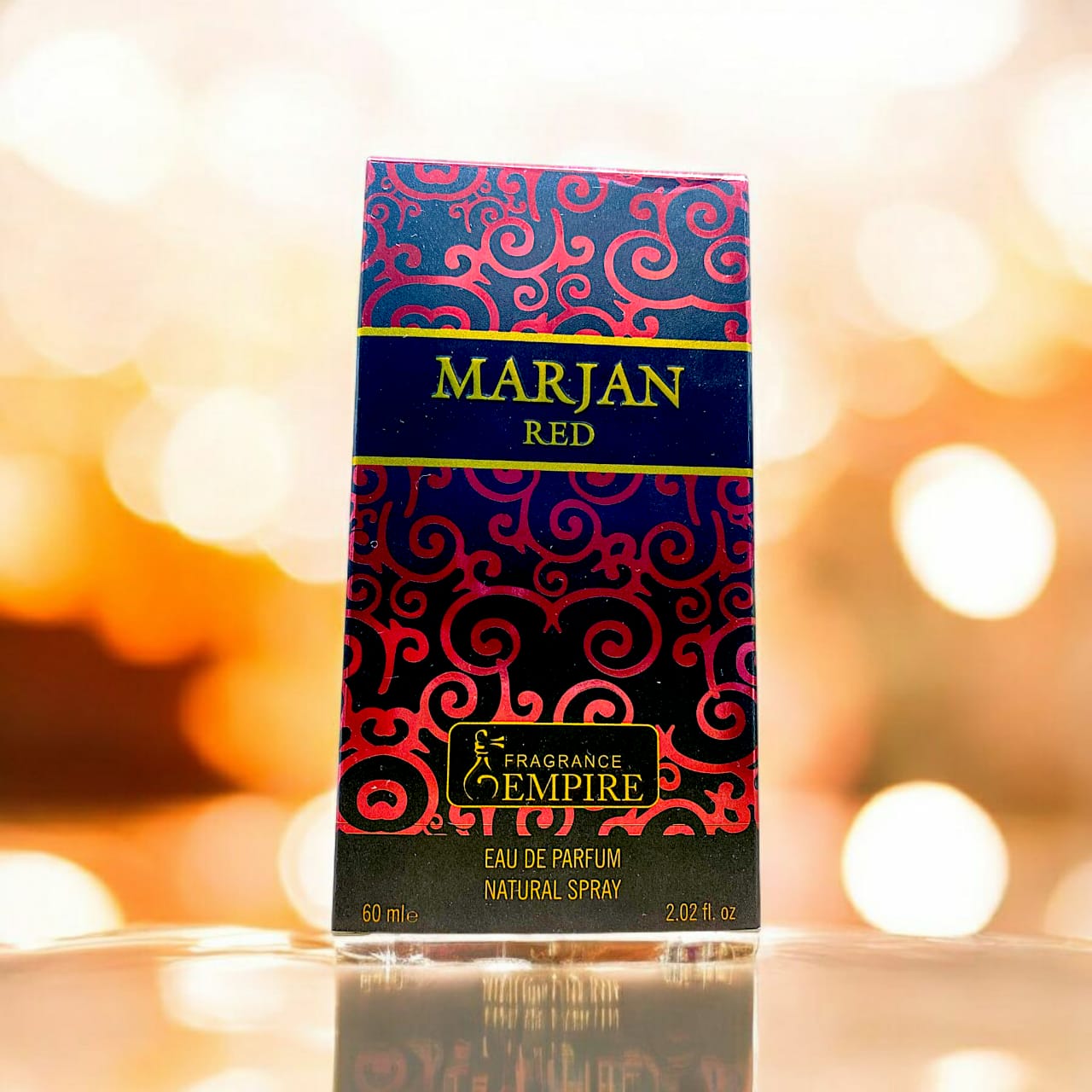 Marjan Red Eau de Parfum for Men – Long Lasting Sweet Fragrance, 60ml