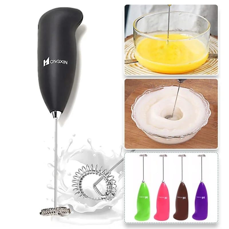 Cell Operated Coffee Beater Milk Drink Egg Whisk Mixer Foamer Mini Handle Stirrer Practical Cooking Tool Kitchen Gadget
